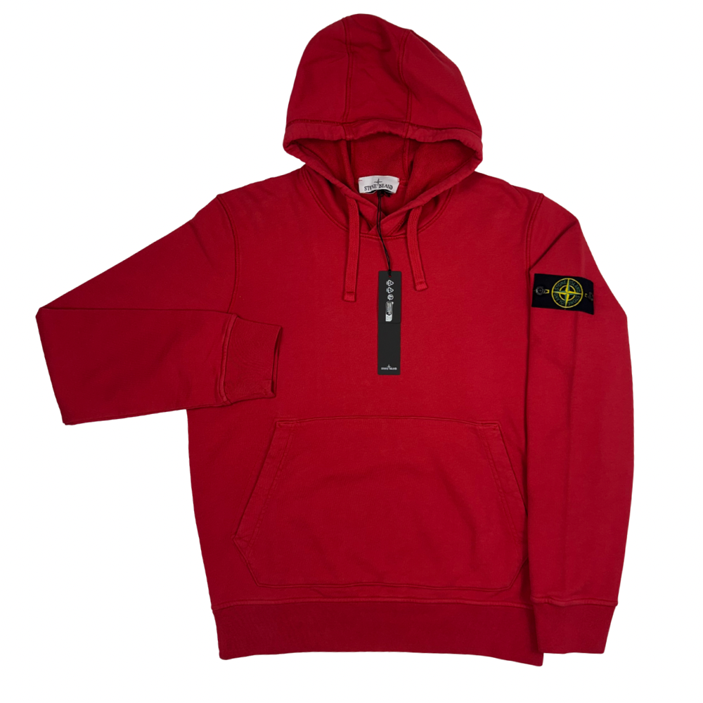Sudadera con capucha Stone Island rojo - talla L