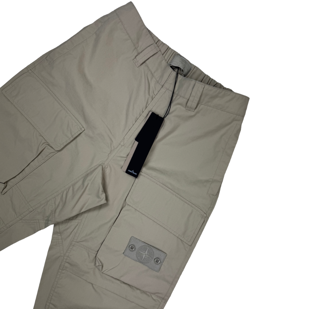 Pantalón Cargo Stone Island Ghost Type Re beige - talla W30/W31/W32/W34