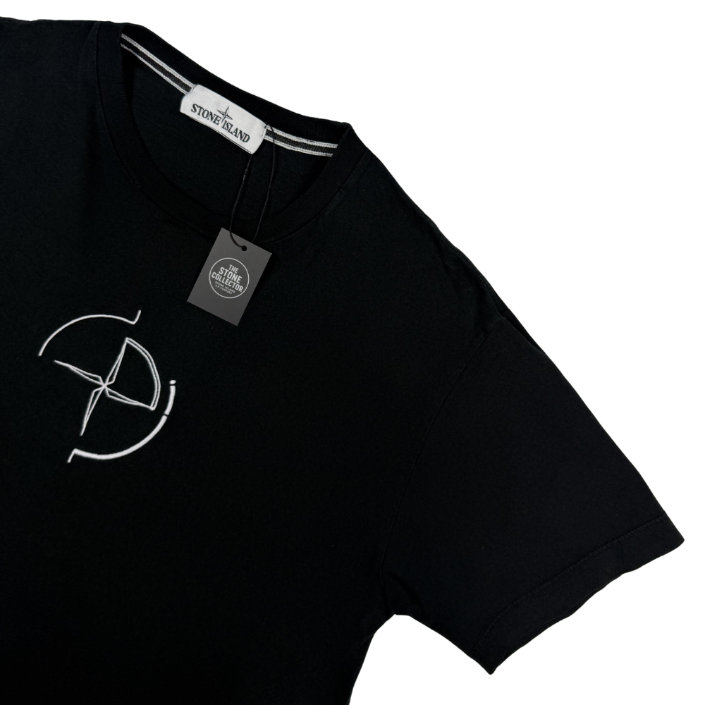 Camiseta Stone Island negra manga corta - talla L