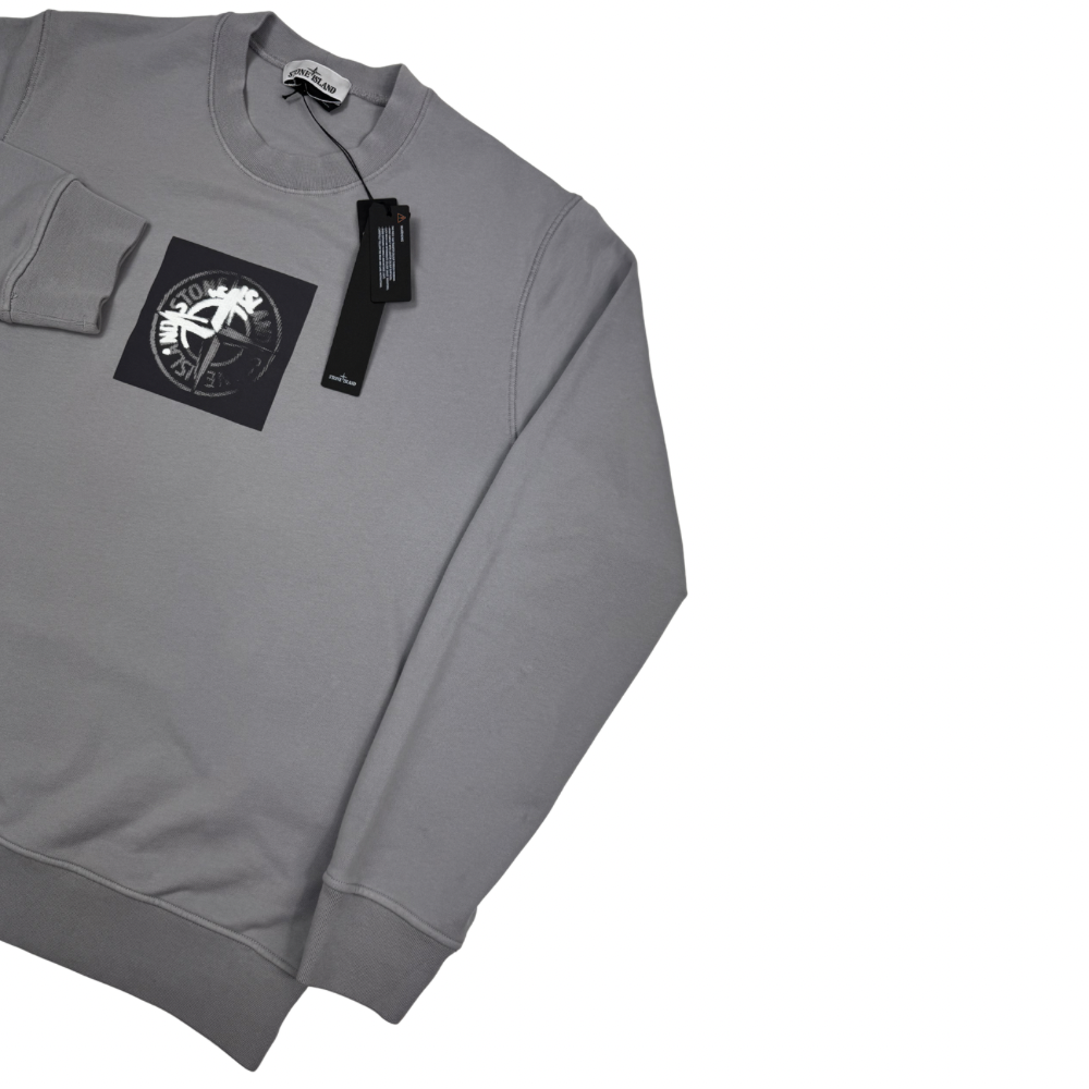 Sudadera cuello redondo Stone Island gris - talla XL