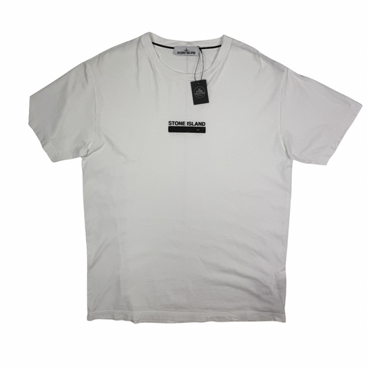 Camiseta Stone Island Blanca manga corta - talla XL