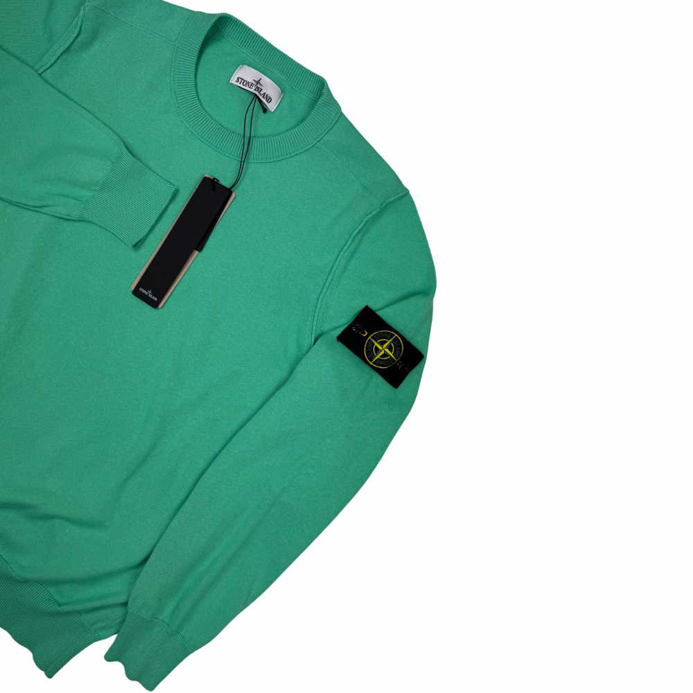 Jersey  Stone Island cuello redondo verde menta - talla M/2XL