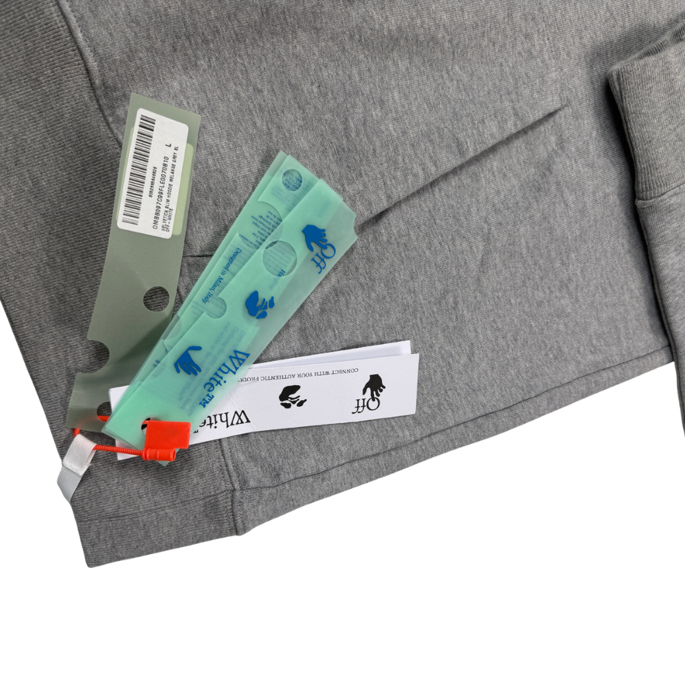 SUDADERA CAPUCHA OFF WHITE - talla L