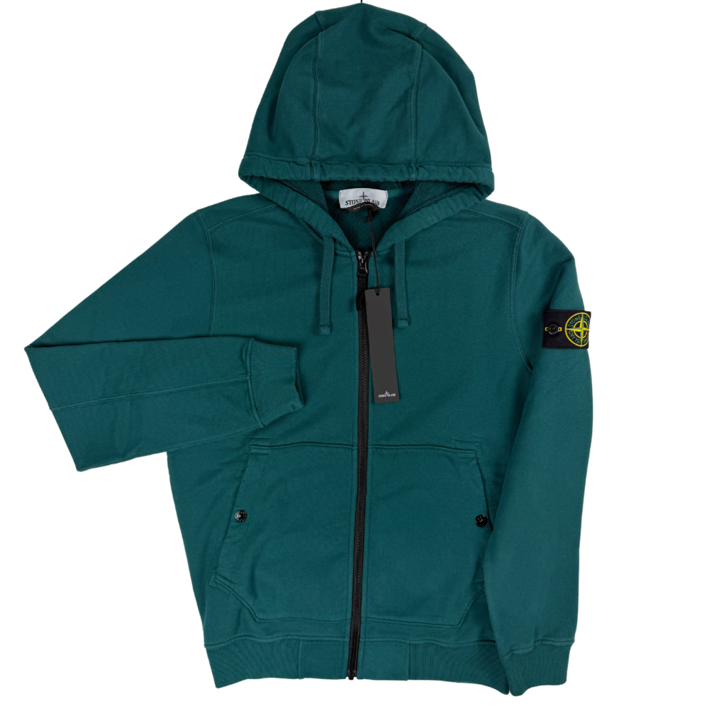SUDADERA CON CAPUCHA Y CREMALLERA STONE ISLAND - talla S