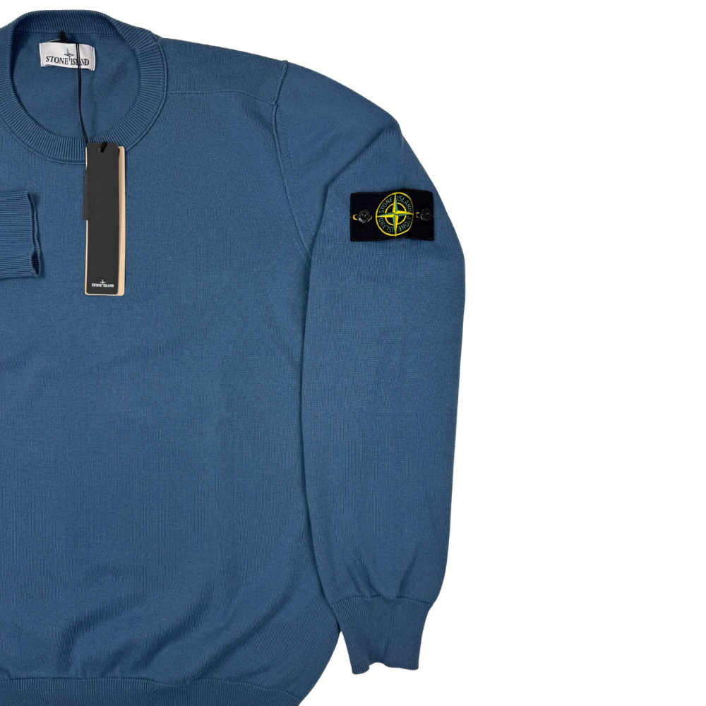 Jersey Stone Island cuello redondo azul - talla XL/3XL