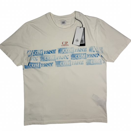 Camiseta C.P.Company blanco manga corta - talla L