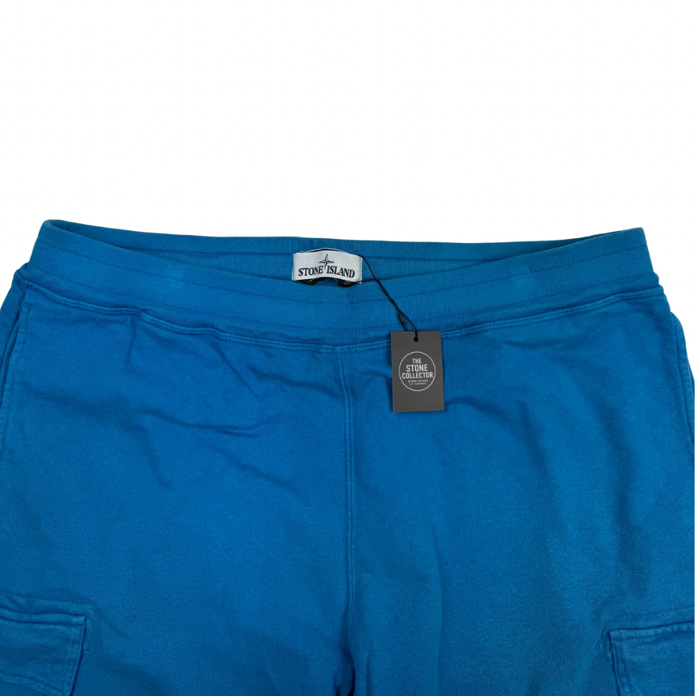 Pantalón Cargo Corto Jogger Stone Island azul - talla XL