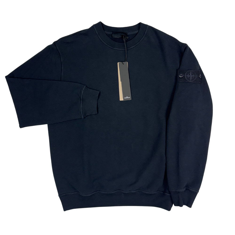 Sudadera cuello redondo Stone Island Ghost azul marino - talla M/L/XL