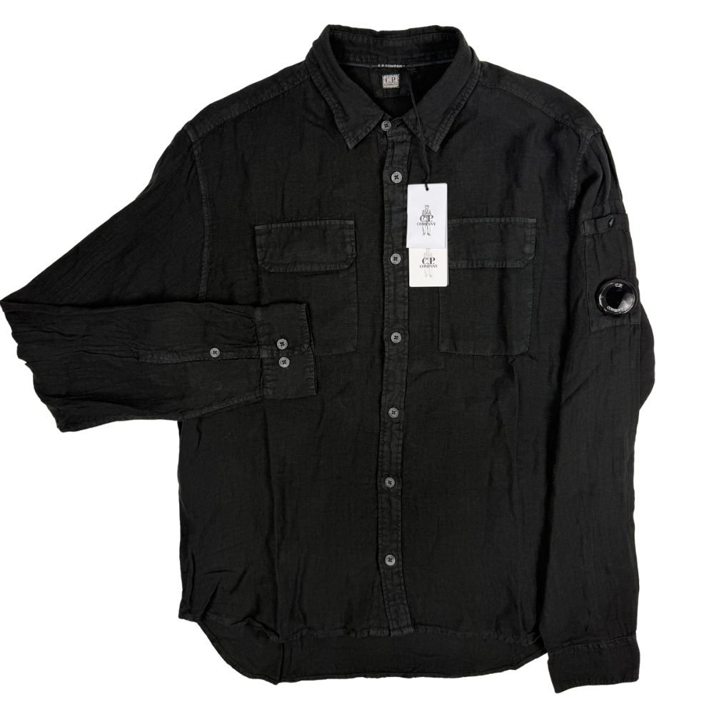 CAMISA DE LINO LONG SLEEVE C.P. COMPANY - talla L/XL