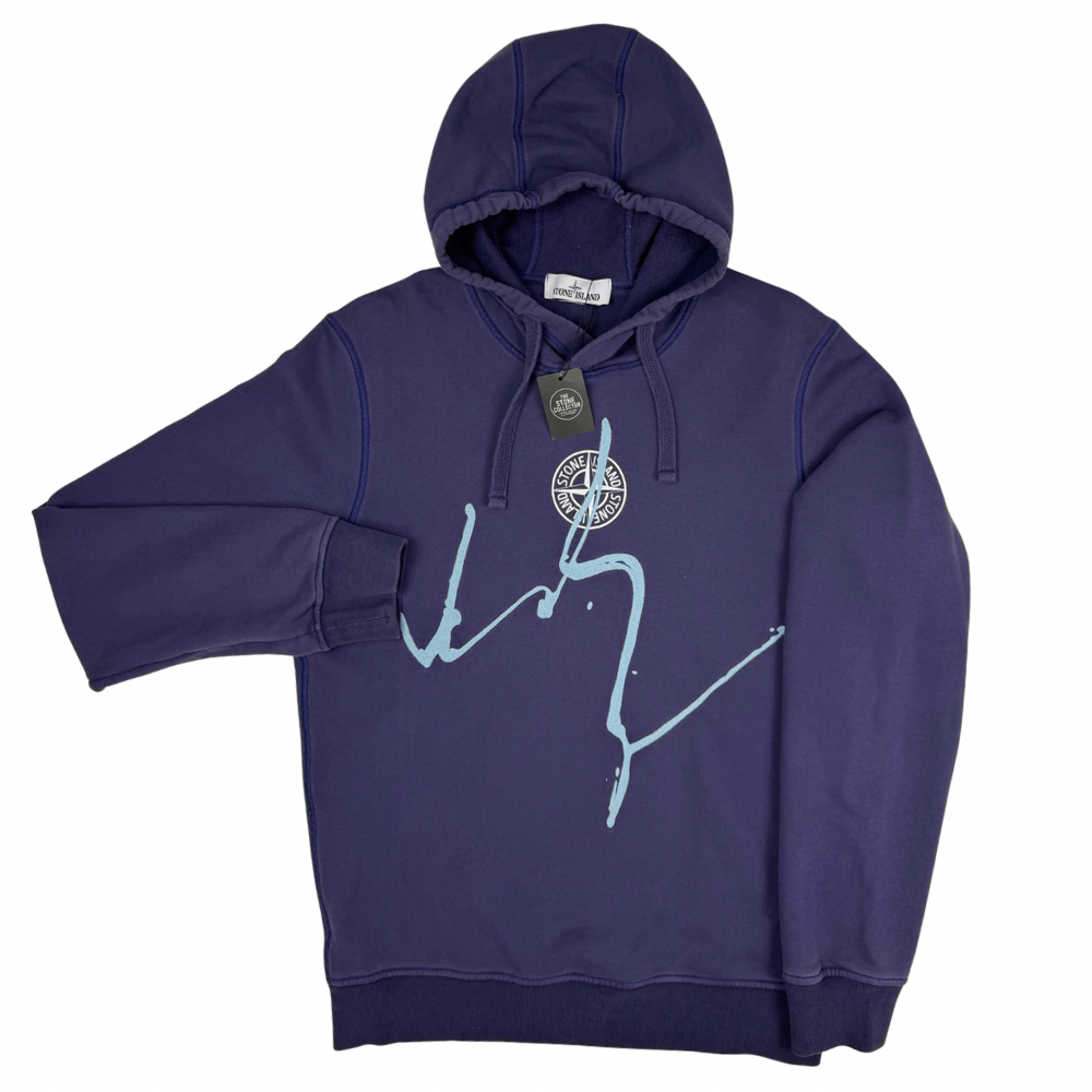 Sudadera con capucha Stone Island morado - talla M