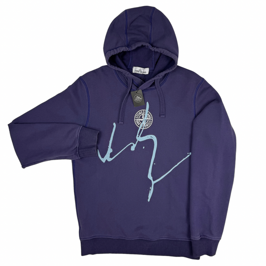 Sudadera con capucha Stone Island morado - talla M