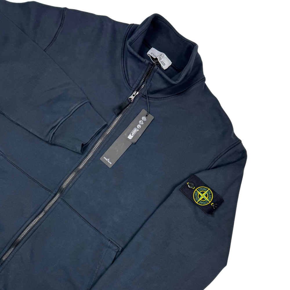 Sudadera con cremallera Stone Island azul marino - talla 2XL