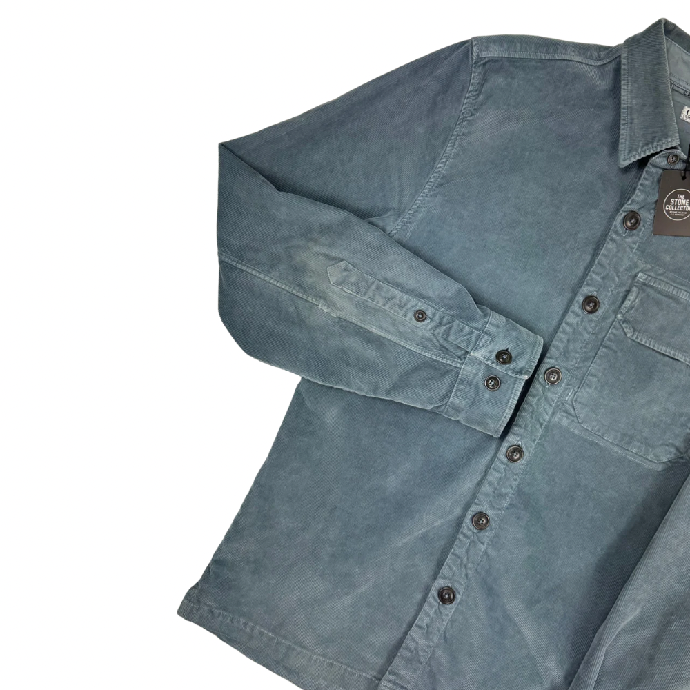 Sobrecamisa de pana C.P. Company azul grisáceo - talla S