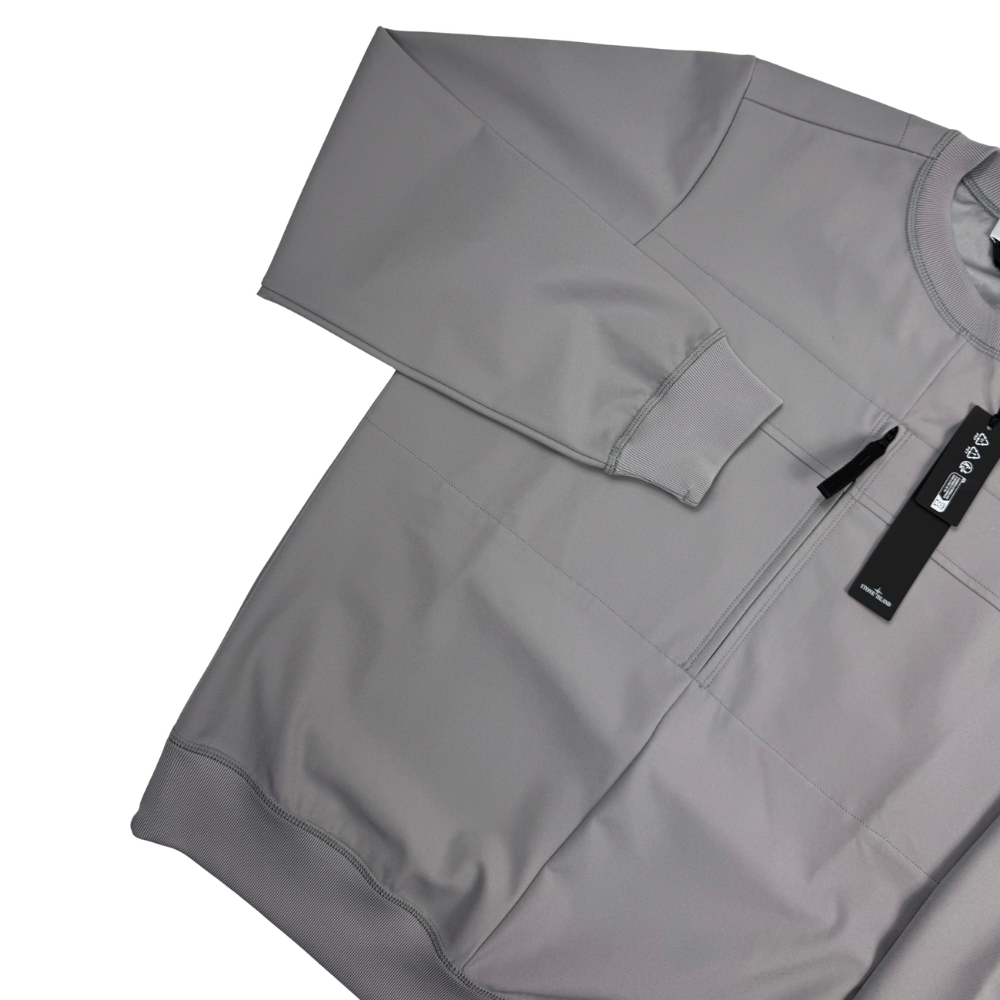 Sudadera cuello redondo Stone Island estilo Light Soft Shell-R gris - talla M/L