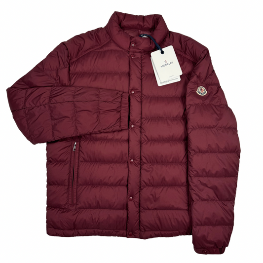 Plumífero Moncler Selves burdeos - talla 4 (L)