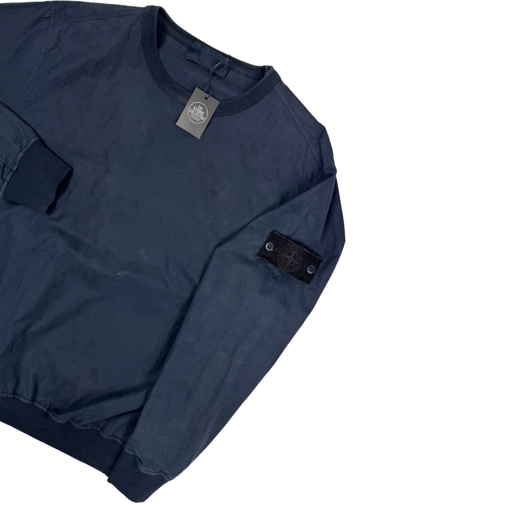 Sudadera cuello redondo Stone Island Ghost azul marino - talla M