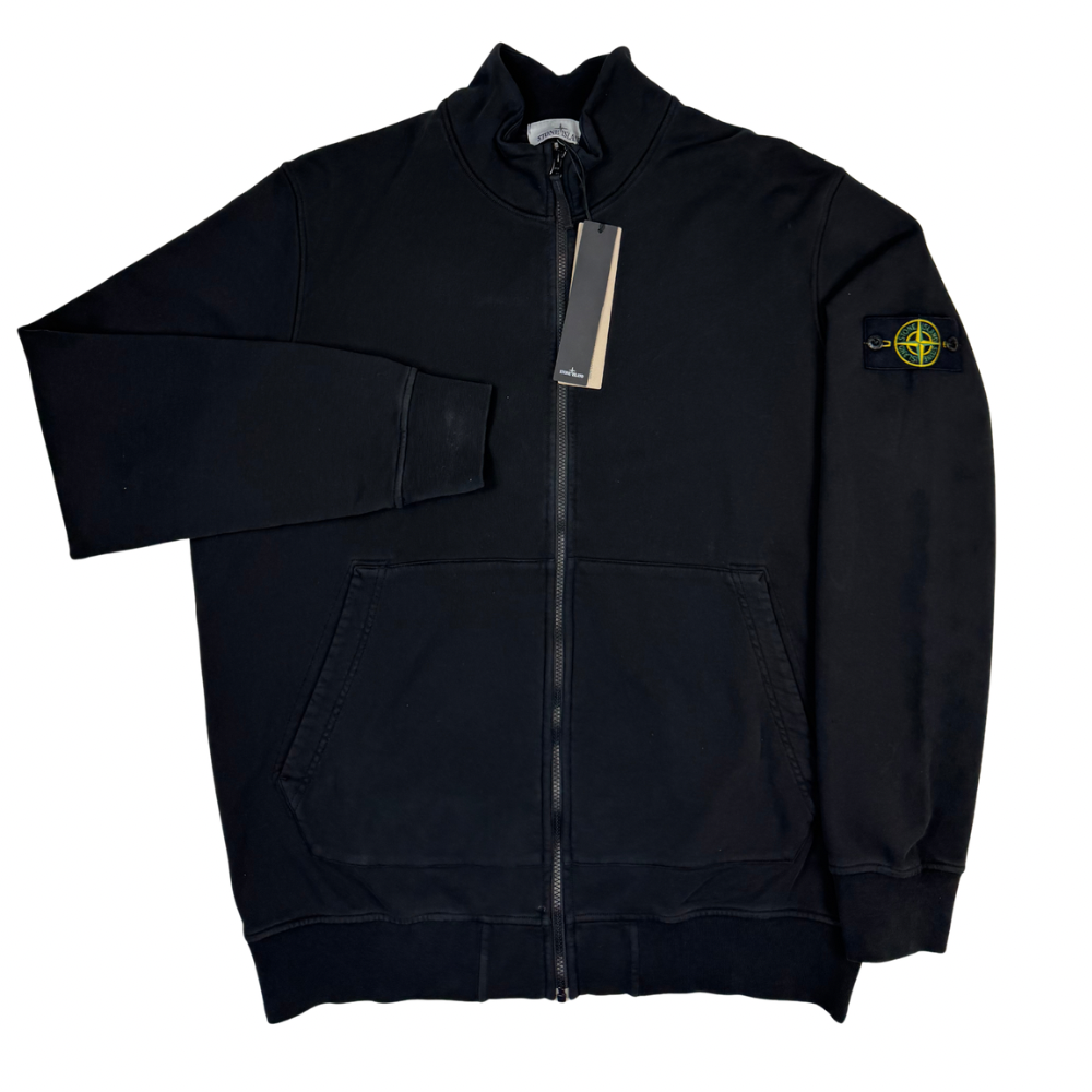 Sudadera Stone Island con cremallera negro - talla 3XL
