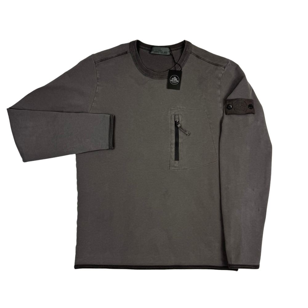 Sudadera cuello redondo Stone Island Ghost Gris oscuro - talla M