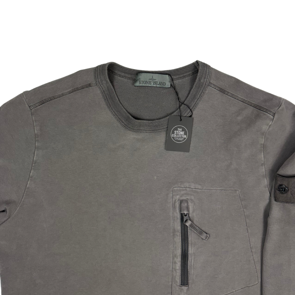 Sudadera cuello redondo Stone Island Ghost Gris oscuro - talla M
