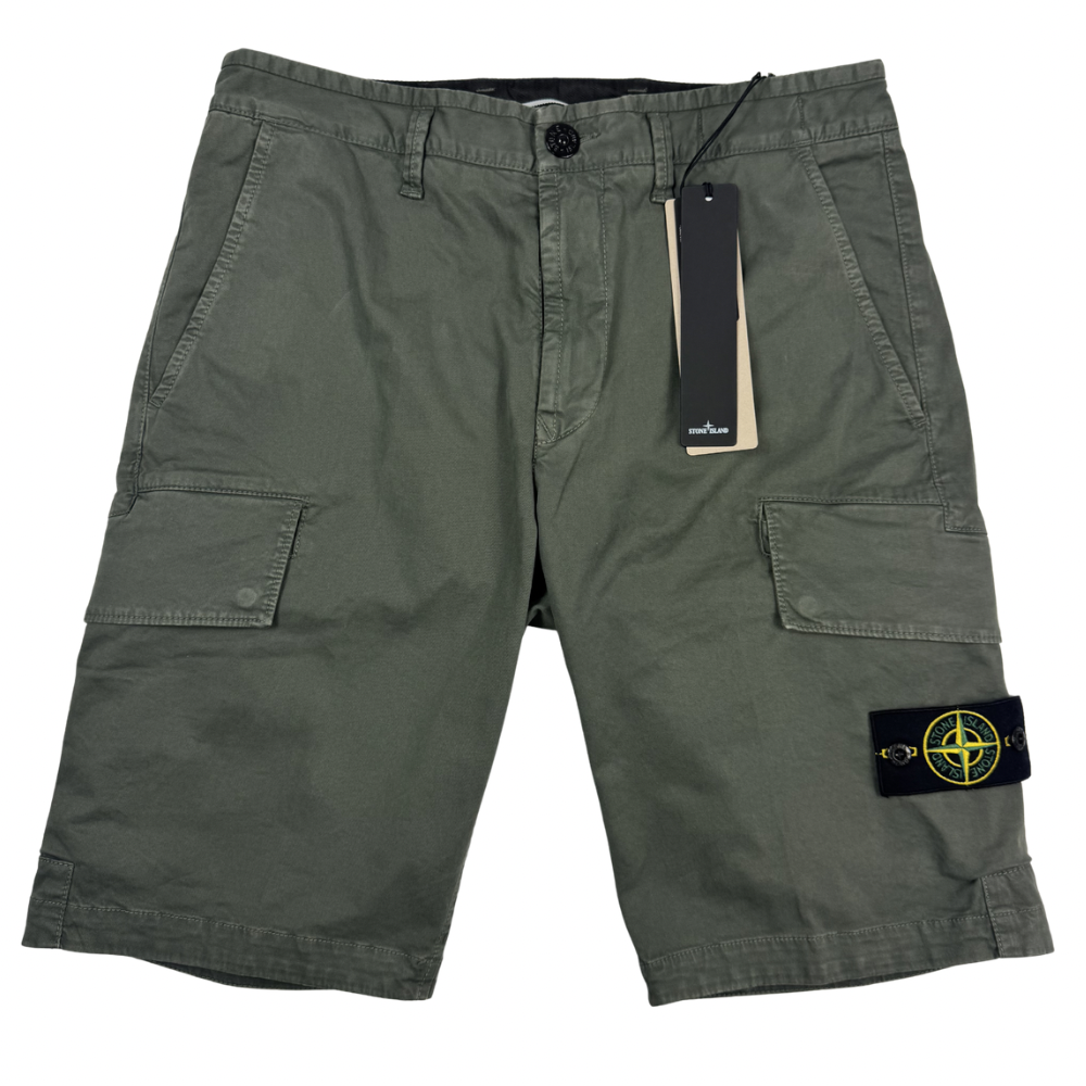 Pantalón Corto Cargo Stone Island Verde - talla W29/W36/W38