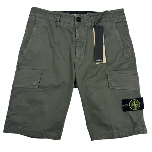 Pantalón Corto Cargo Stone Island Verde - talla W29/W36/W38