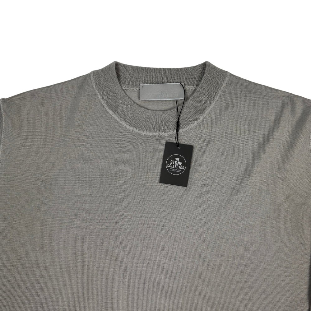 Jersey Stone Island Ghost cuello redondo gris - talla XL