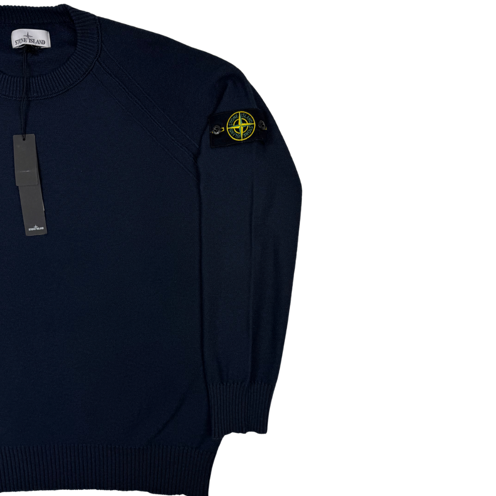 Jersey Stone Island cuello redondo azul marino - talla 2XL