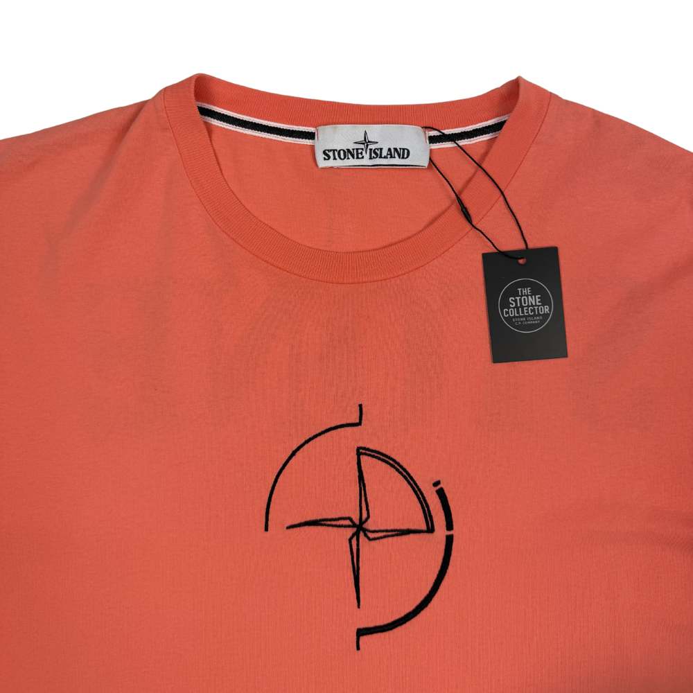Camiseta Stone Island coral manga corta - talla L