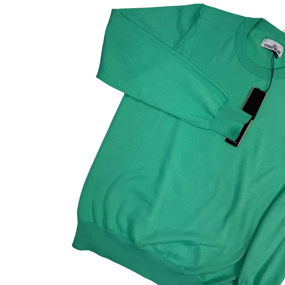 Jersey  Stone Island cuello redondo verde menta - talla M/2XL
