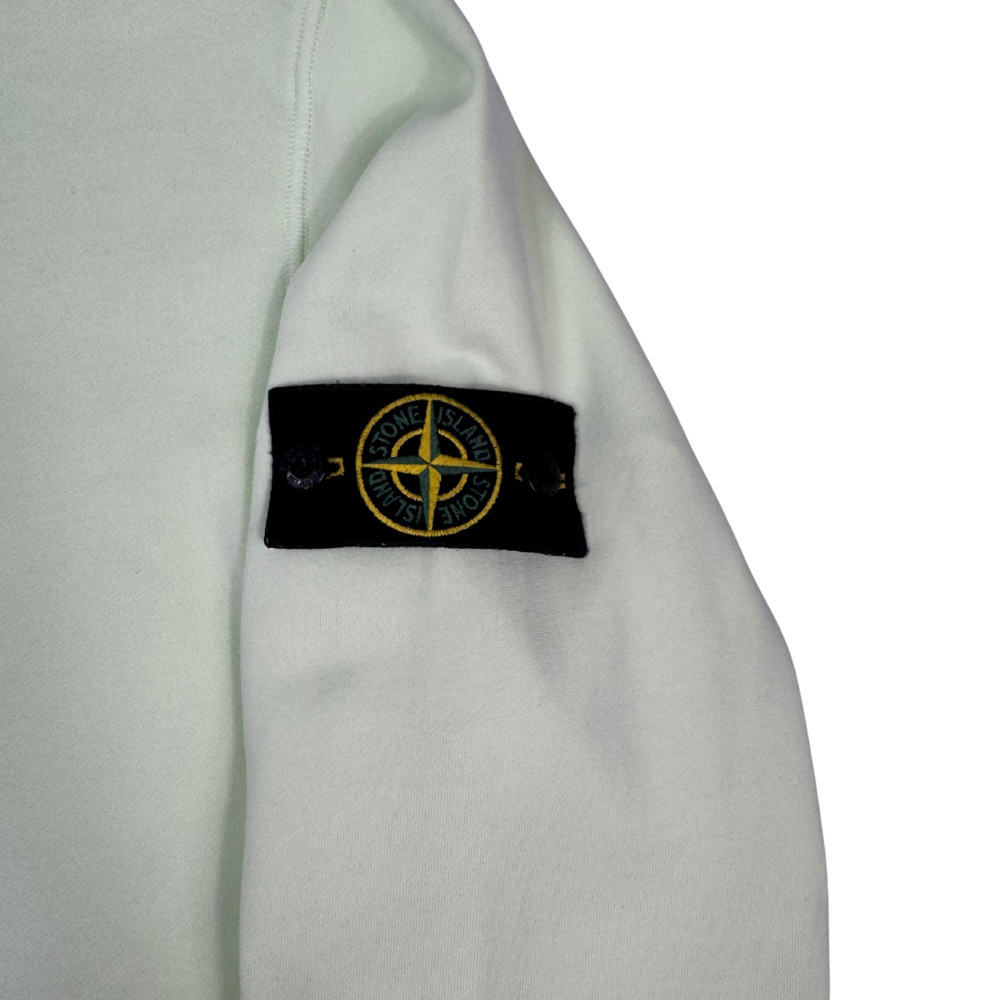 Sudadera Half-Zip Stone Island Verde lima - talla 2XL