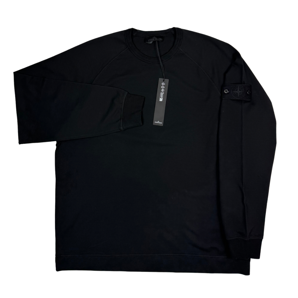 Sudadera Stone Island Ghost cuello redondo negro - talla XL