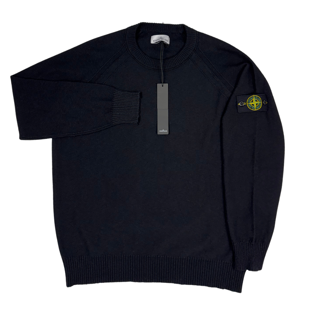 Jersey Stone Island cuello redondo negro - talla 2XL