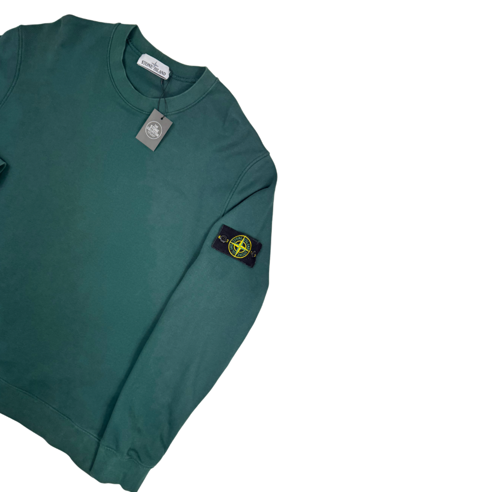 Sudadera cuello redondo Stone Island verde - talla 2XL