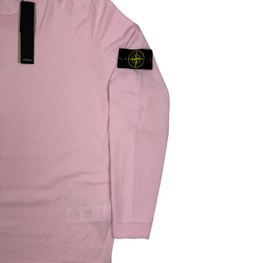 Jersey Stone Island cuello redondo rosa - talla 2XL