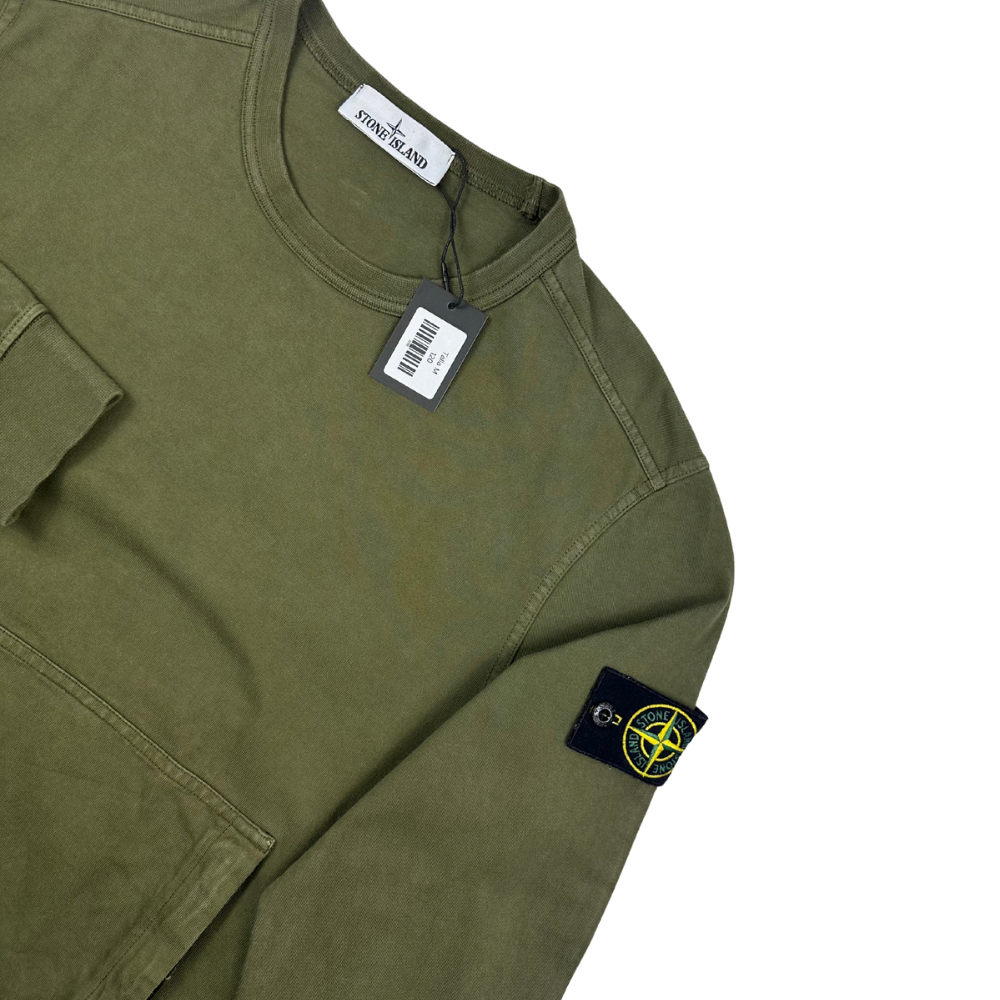 SUDADERA CUELLO REDONDO STONE ISLAND - talla M