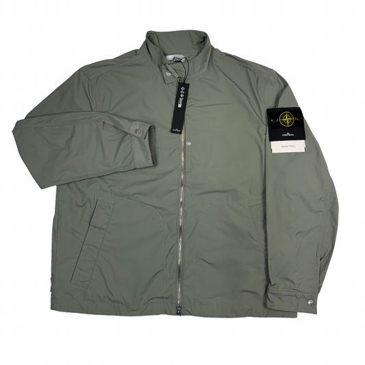 Chaqueta Stone Island Micro Twill verde - talla 3XL