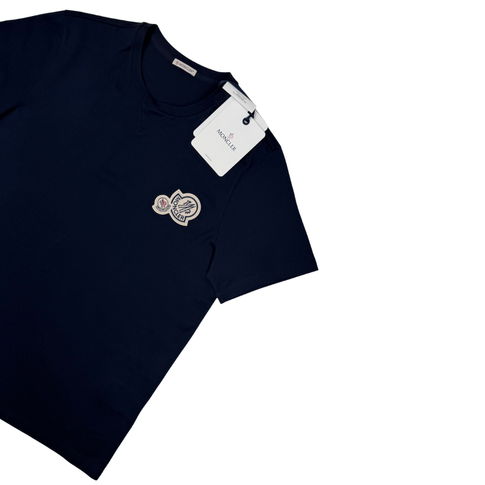 Camiseta Moncler azul marino manga corta - talla L