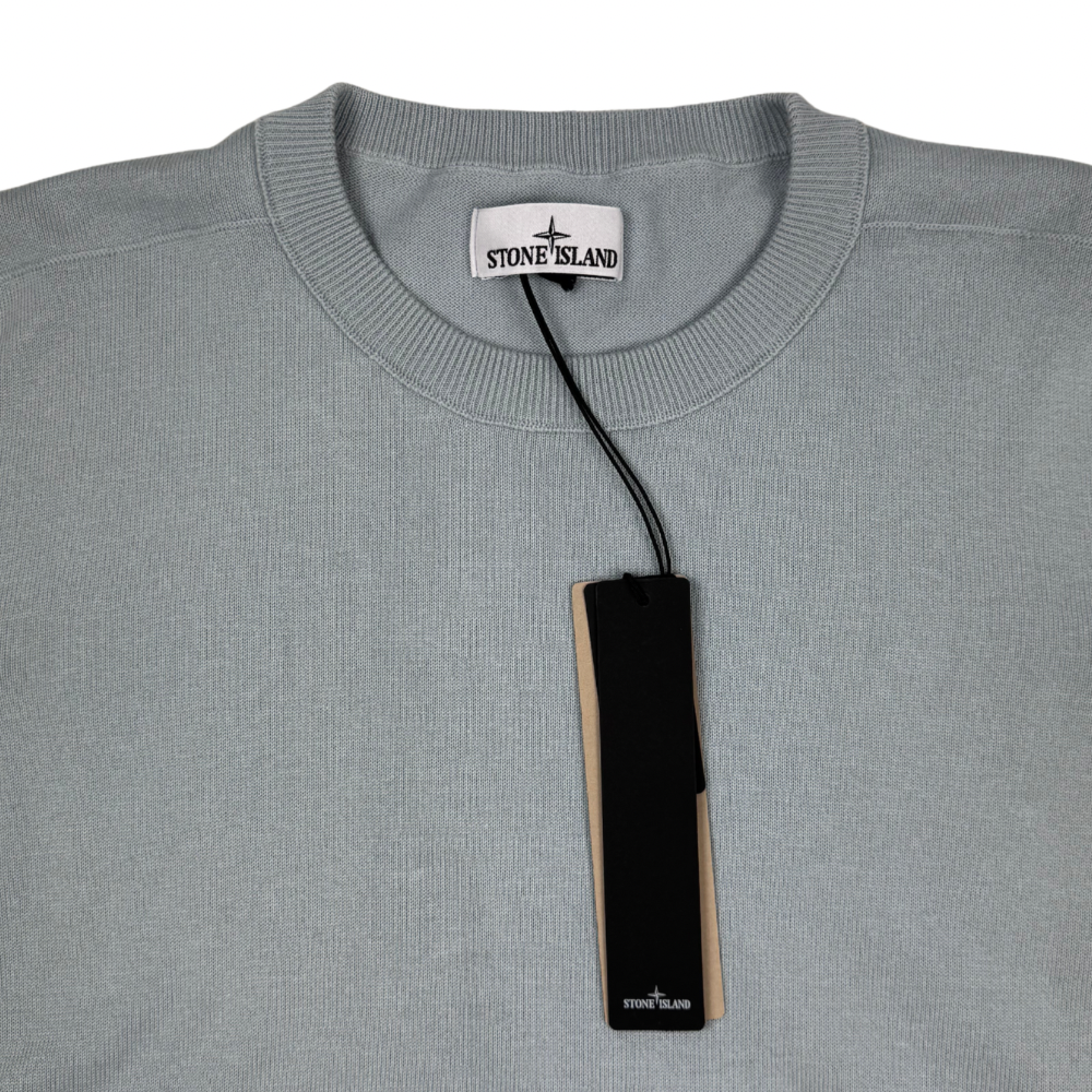 Jersey Stone Island cuello redondo azul hielo - talla XL/2XL