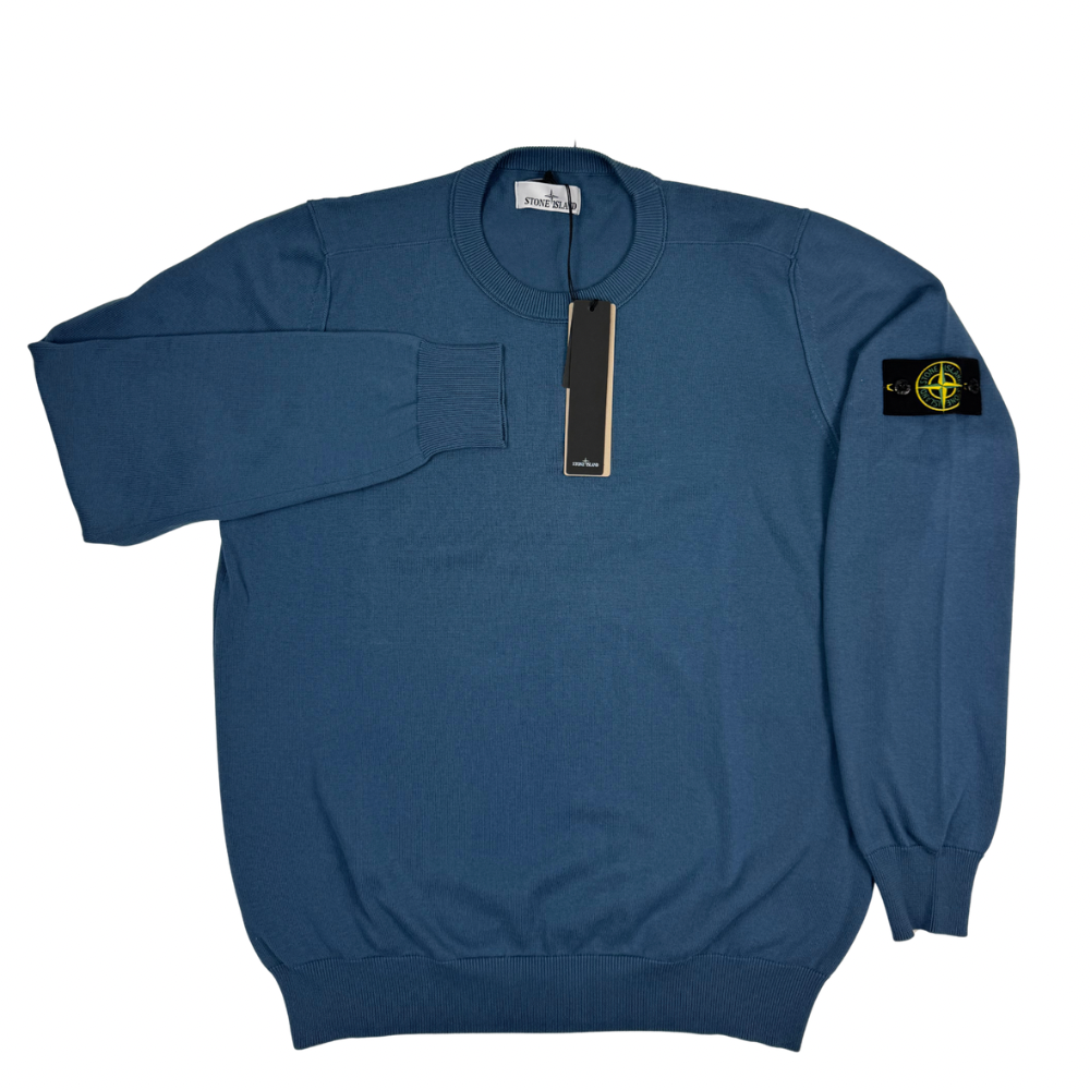 Jersey Stone Island cuello redondo azul - talla XL/3XL