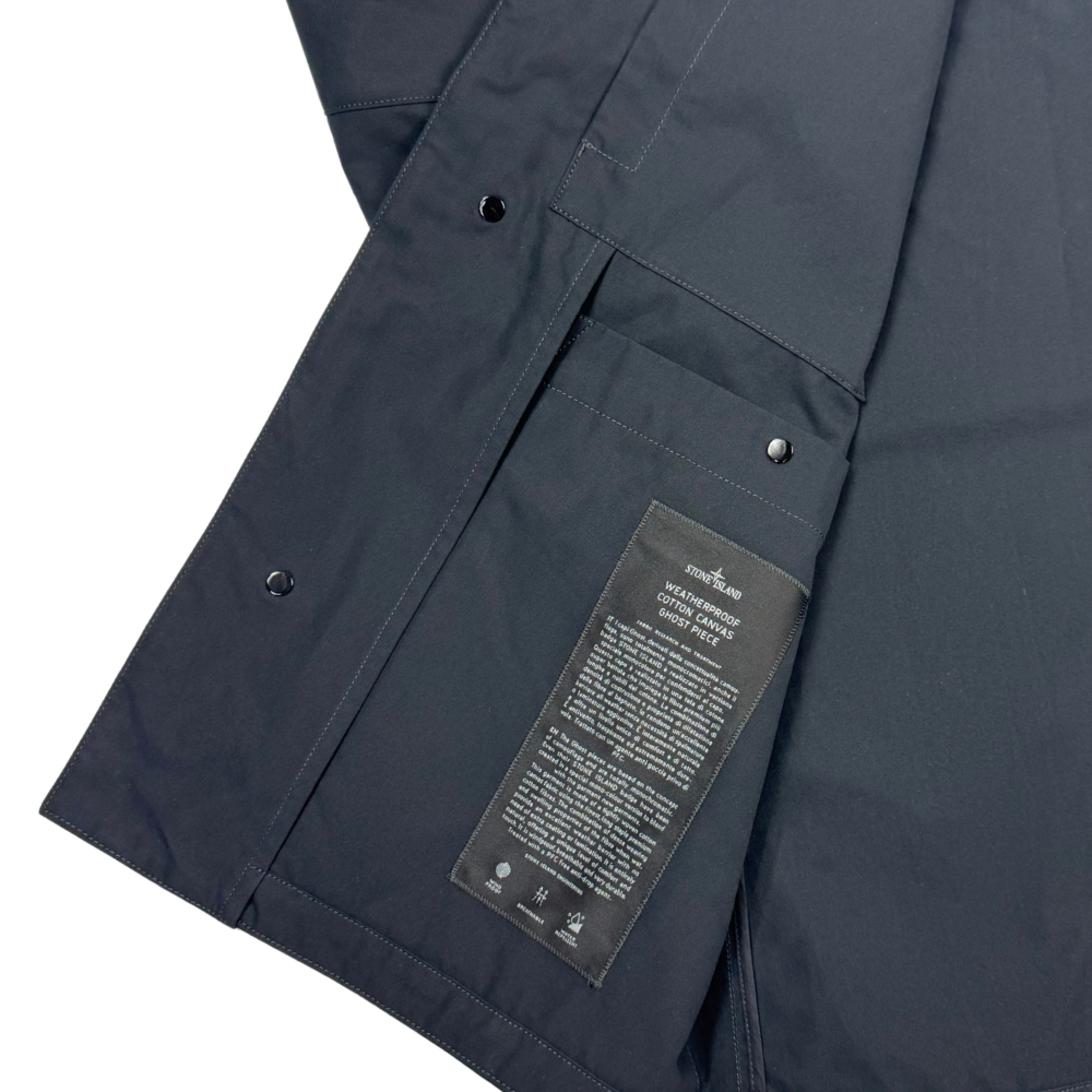 Chaqueta Stone Island Weatherproof Cotton Canvas Ghost Piece negro - talla XL