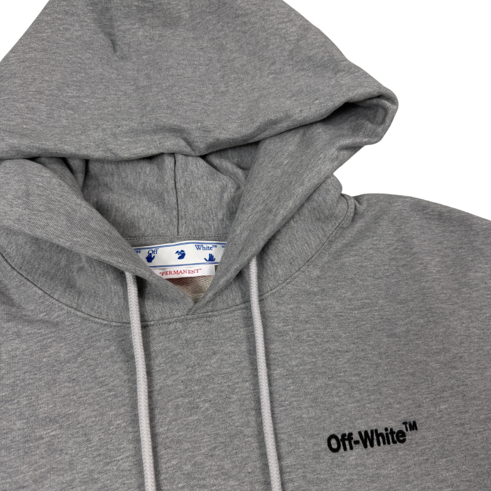 SUDADERA CAPUCHA OFF WHITE - talla L