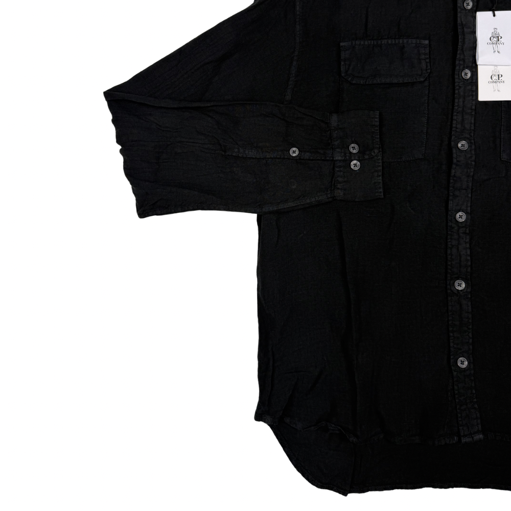 CAMISA DE LINO LONG SLEEVE C.P. COMPANY - talla L/XL