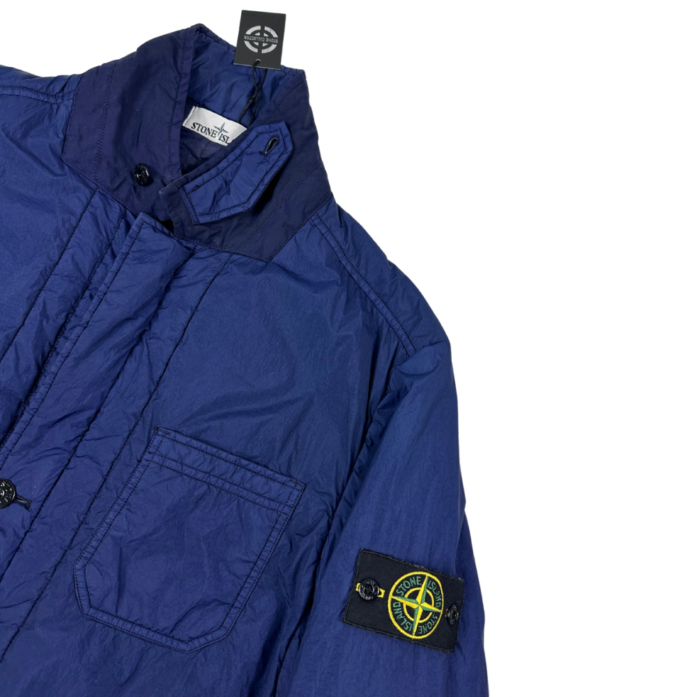 ABRIGO GARMENT DYED CRINKLE REPS NY STONE ISLAND - talla XXL