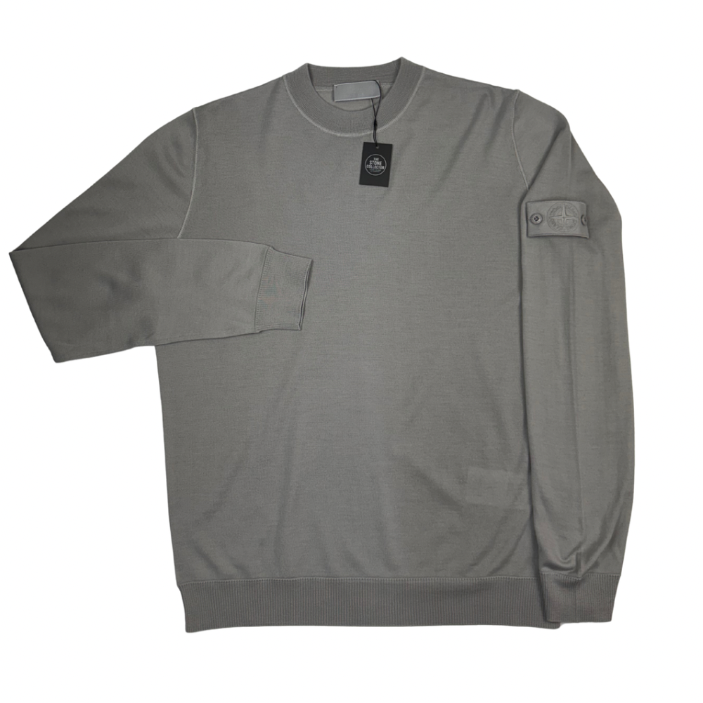 Jersey Stone Island Ghost cuello redondo gris - talla XL