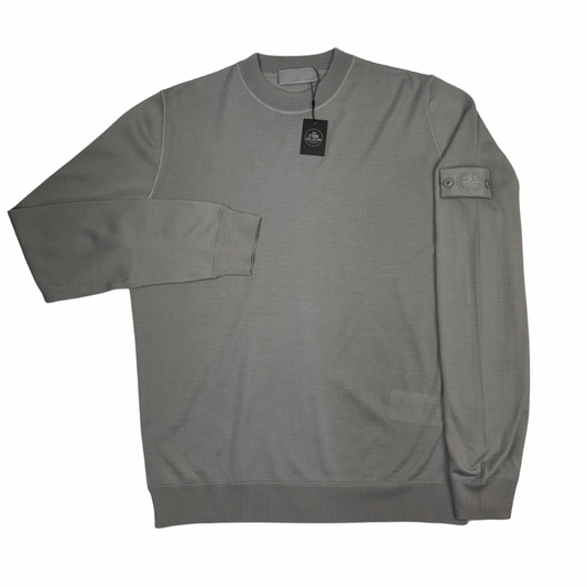 Jersey Stone Island Ghost cuello redondo gris - talla XL