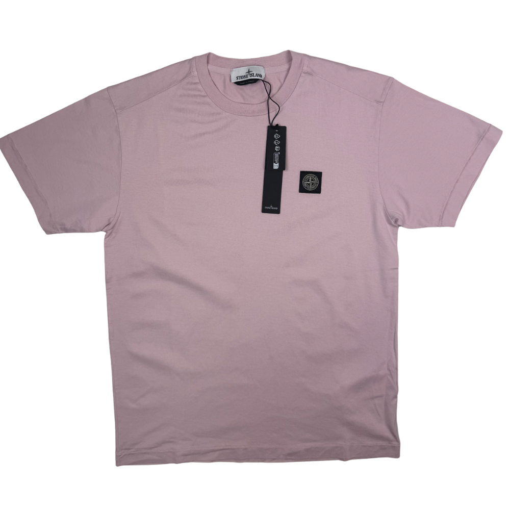 Camiseta Stone Island Rosa manga corta - talla L / 2XL