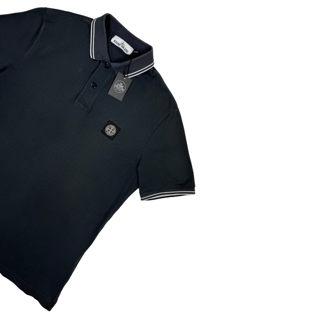 Polo Stone Island Gris oscuro manga corta - talla L
