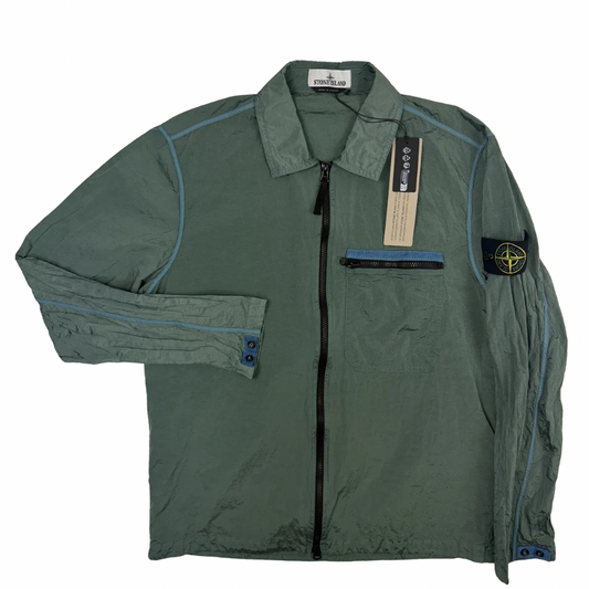 Sobrecamisa Stone Island Verde nylon metal - talla L
