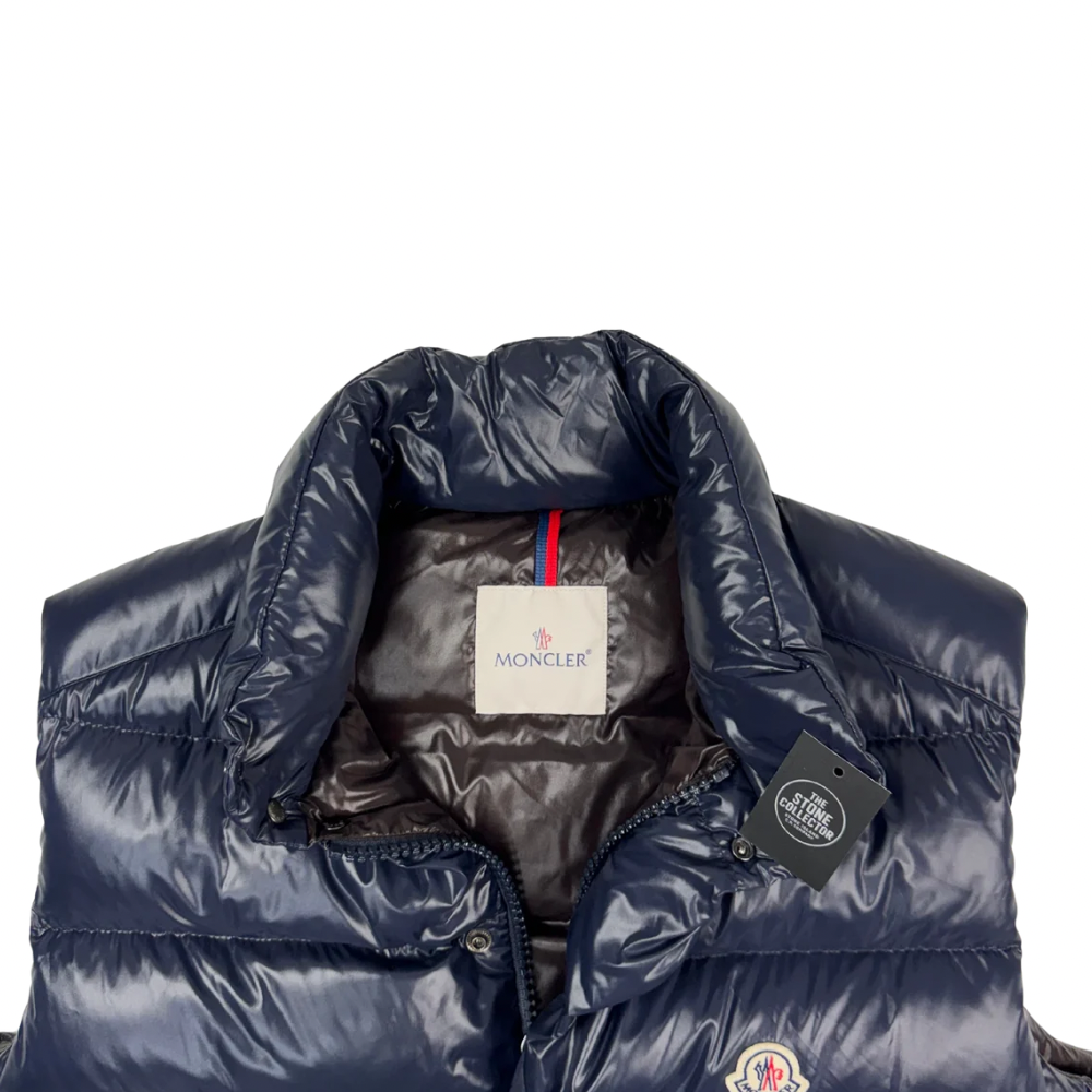 Plumífero sin mangas Moncler Maya azul marino - talla 5 (XL)