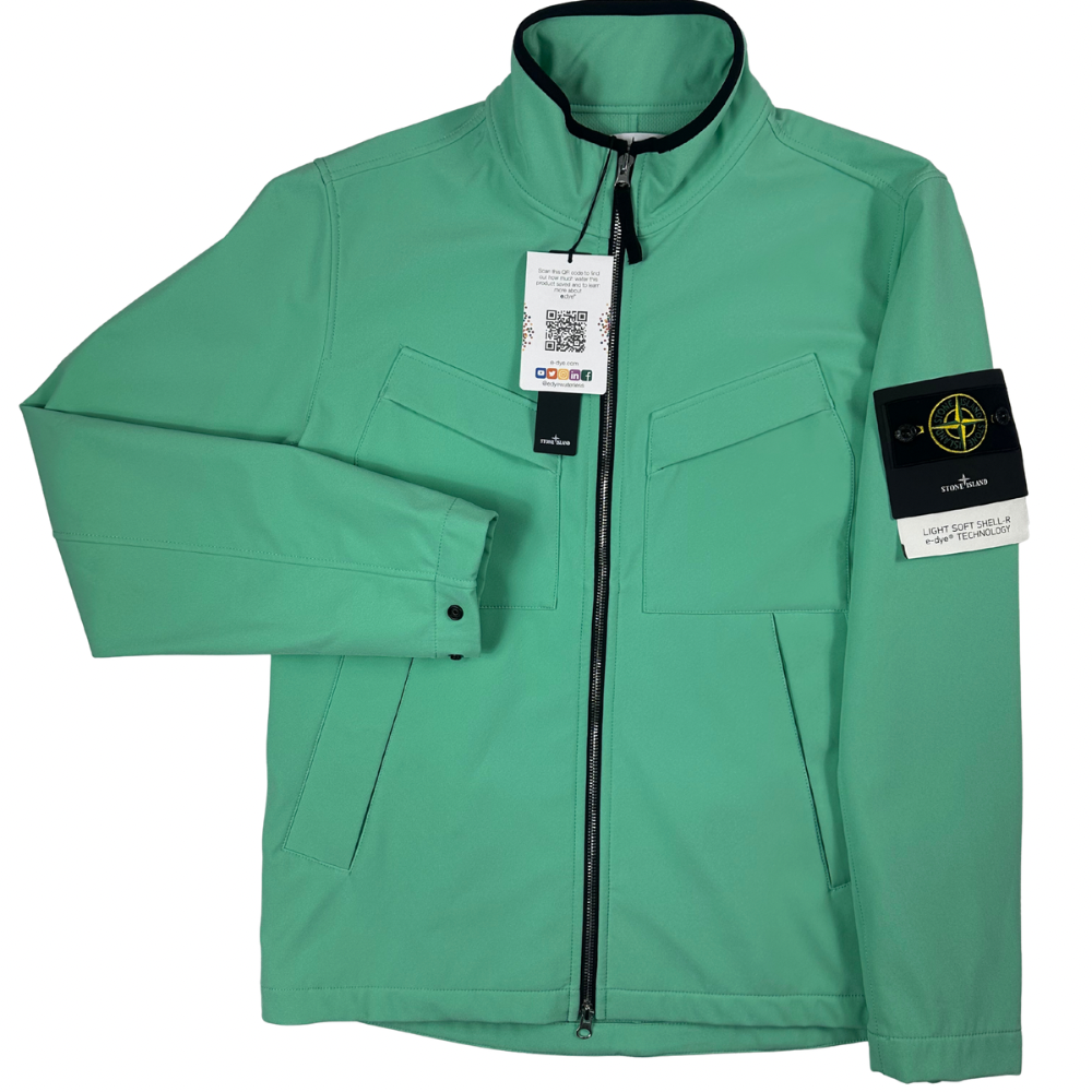 CHAQUETA LIGHT SOFT SHELL-R e.dye TECHNOLOGY STONE ISLAND - talla M